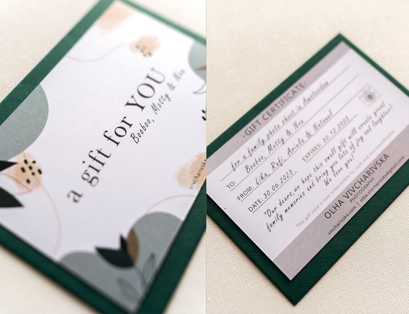 Physical gift card